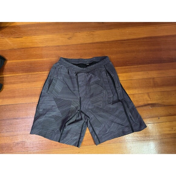 Lululemon Pace Breaker Shorts Men's Lined 9" Etch Light Cast Black Small M7907S - Picture 2 of 5